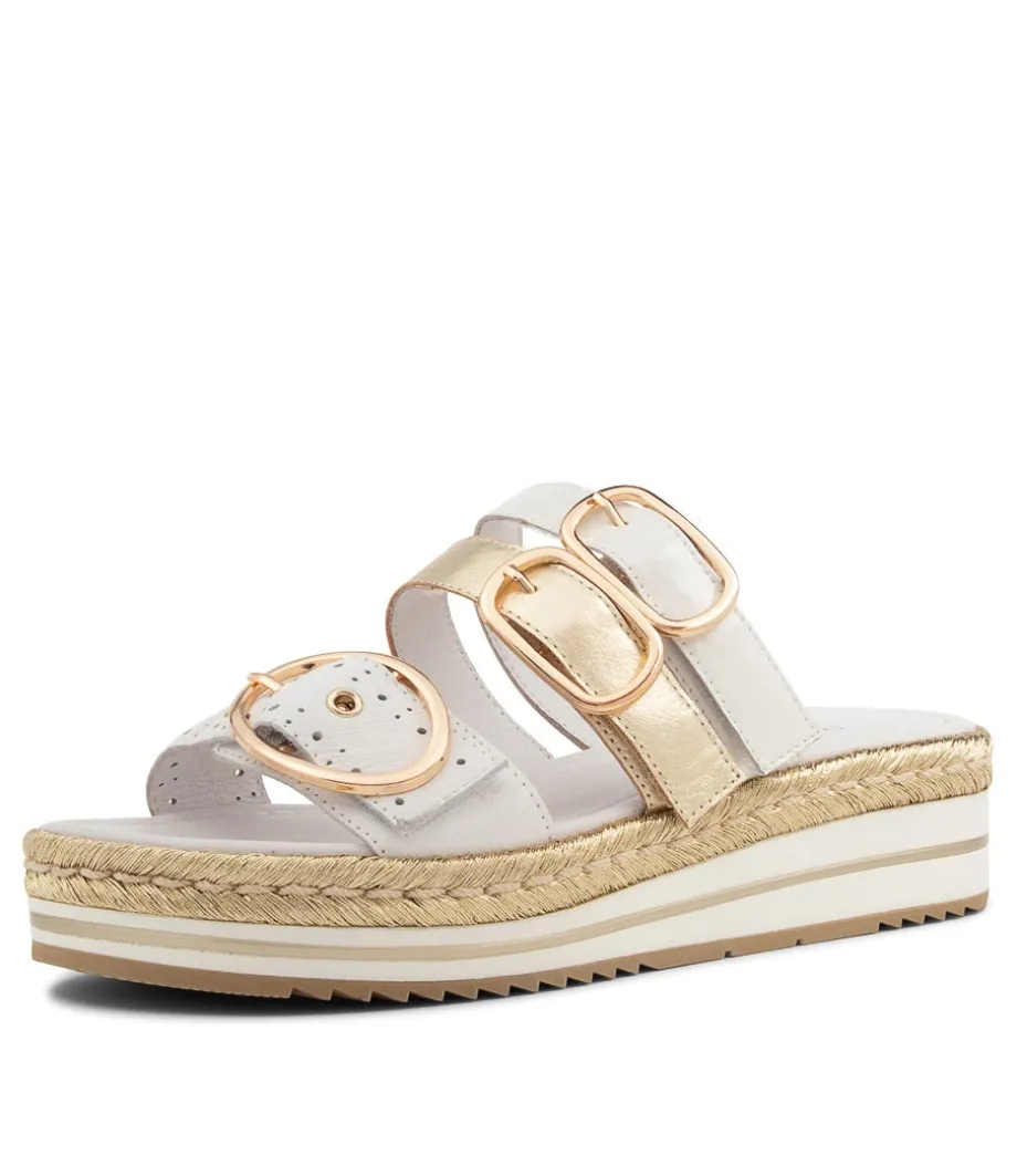 Abbas White Multi Slides<DJANGO & JULIETTE Hot