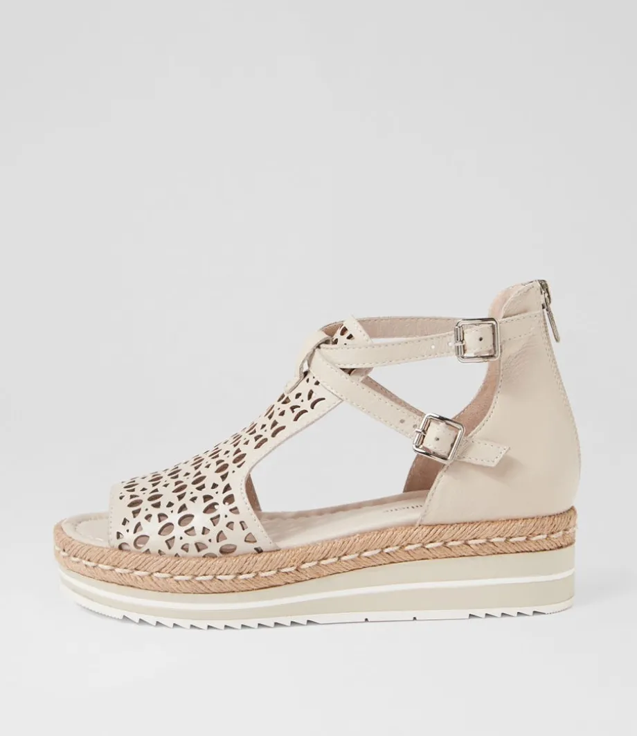 Accra Almond Leather Espadrilles<DJANGO & JULIETTE Best Sale