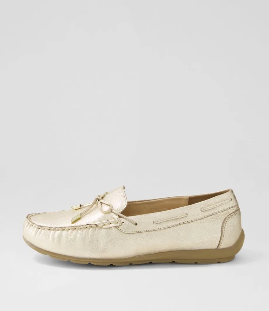 Alabama Sport 12 Platin Leather Flat Shoes<ARA Store