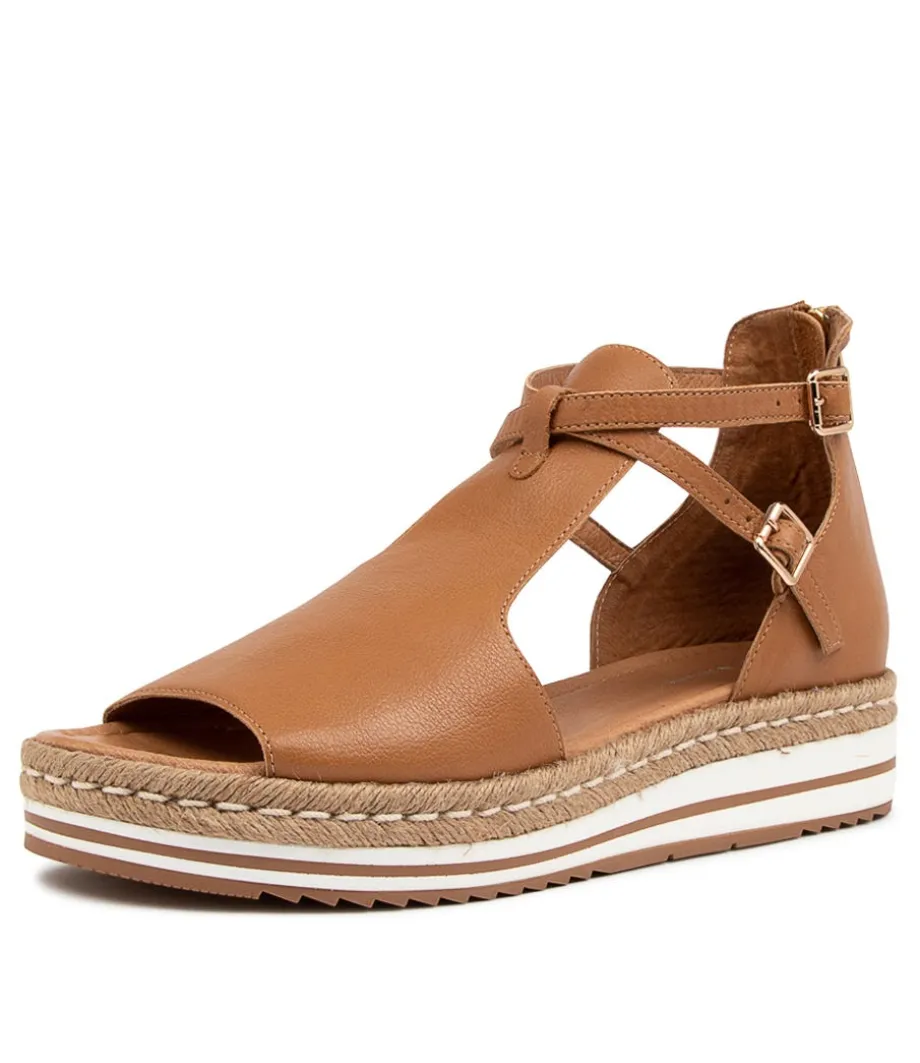 Alexys Lrg Dk Tan Leather<DJANGO & JULIETTE Online