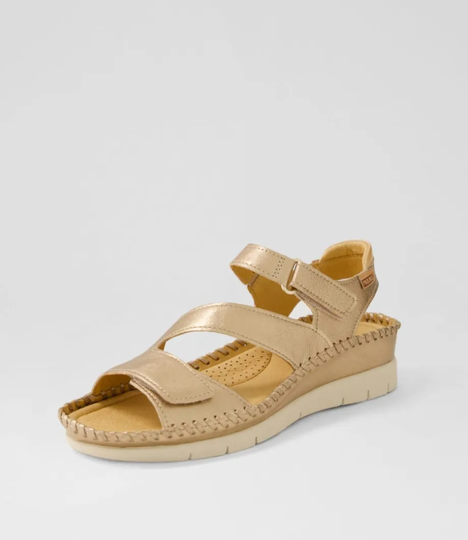 Altea 31 Champagne Leather Sandals<PIKOLINOS Discount