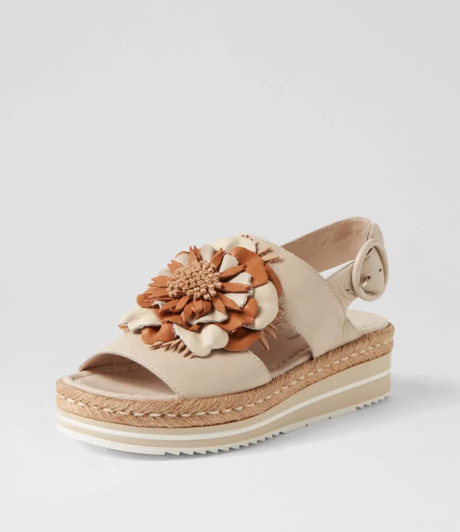 Amare Almond Natural Multi Leather Espadrilles<DJANGO & JULIETTE Cheap