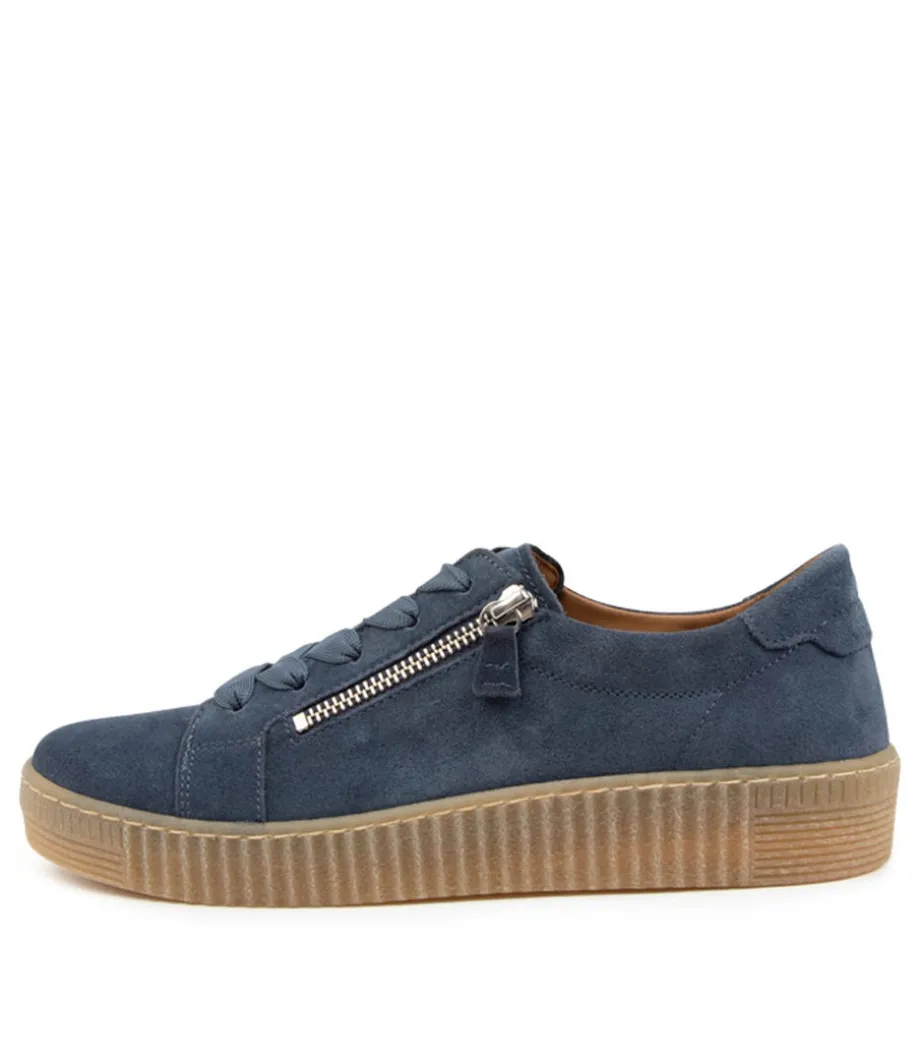 Amelia Blau Suede<GABOR Best Sale