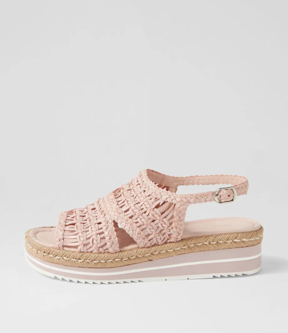 Amiri Pale Pink Woven Sandals<DJANGO & JULIETTE Shop