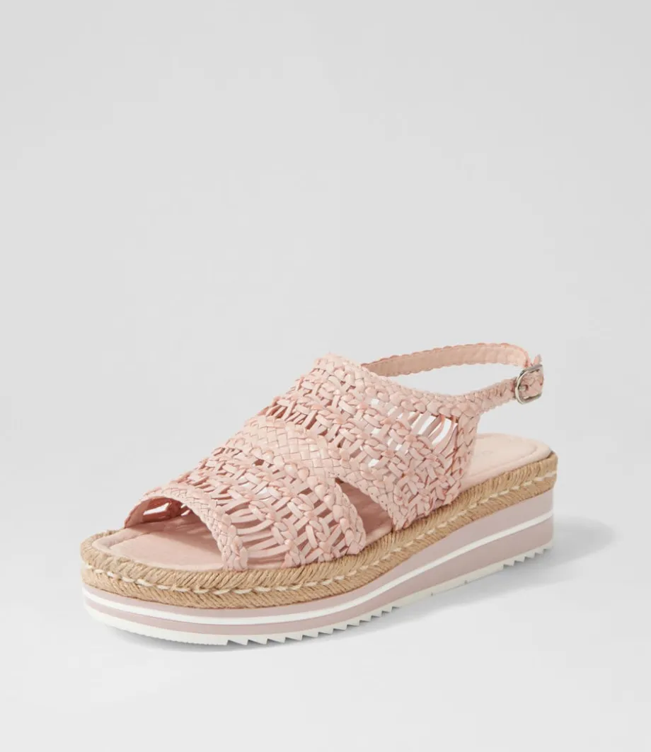 Amiri Pale Pink Woven Sandals<DJANGO & JULIETTE Shop