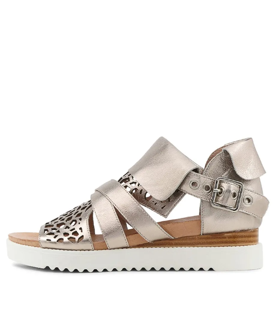 Ammar Platino Leather Sandals Ws<DJANGO & JULIETTE Clearance