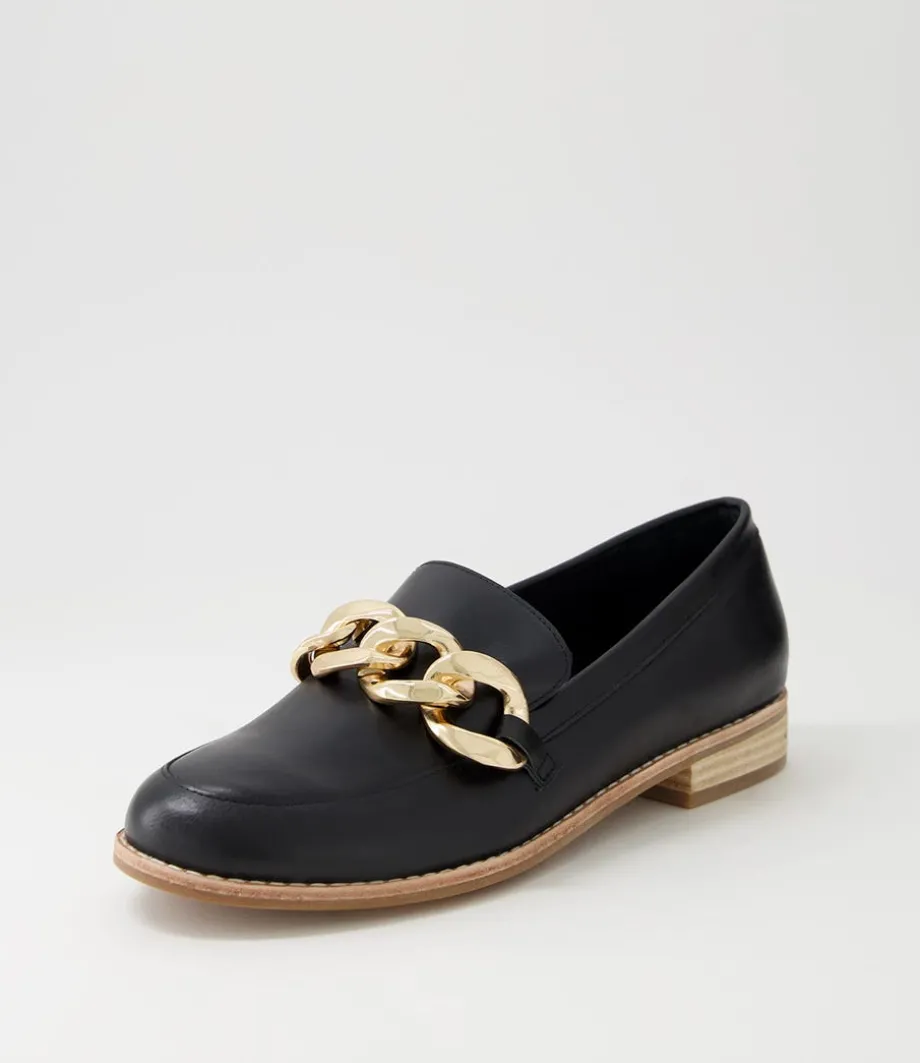 Ampard Black Leather Loafers<DJANGO & JULIETTE Flash Sale