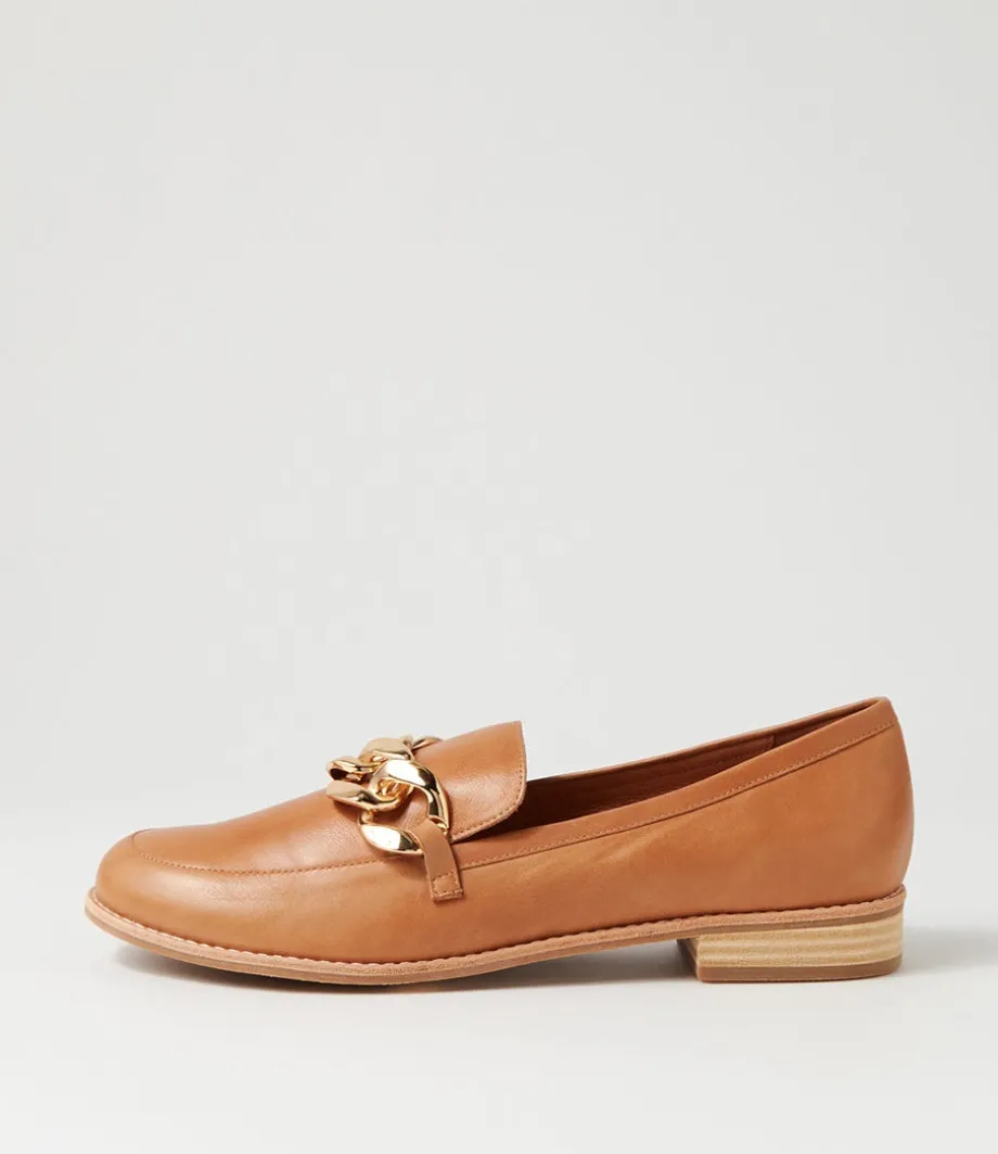 Ampard Lrg Tan Leather Loafers<DJANGO & JULIETTE Cheap