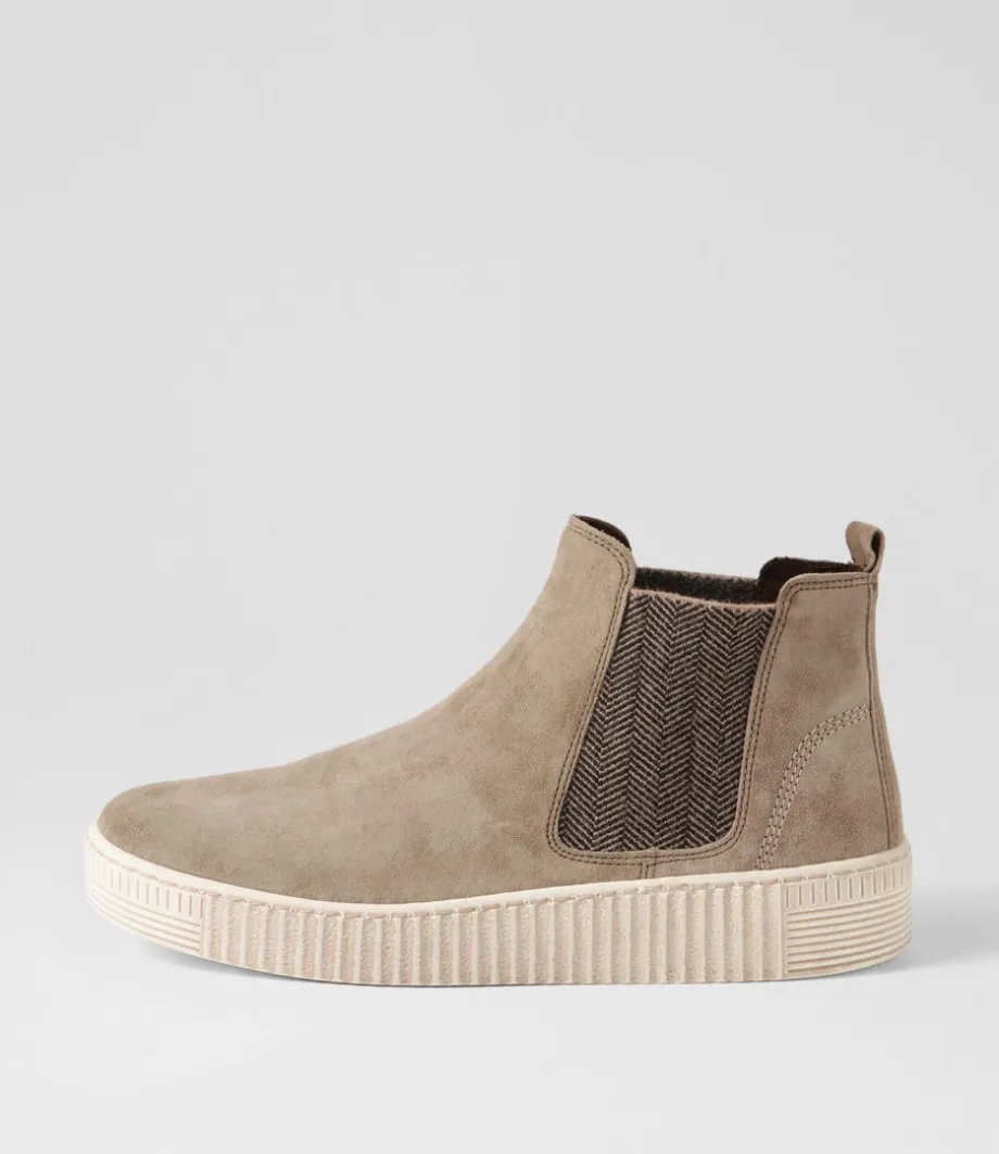 Angels Beige Suede Chelsea Boots<GABOR Hot