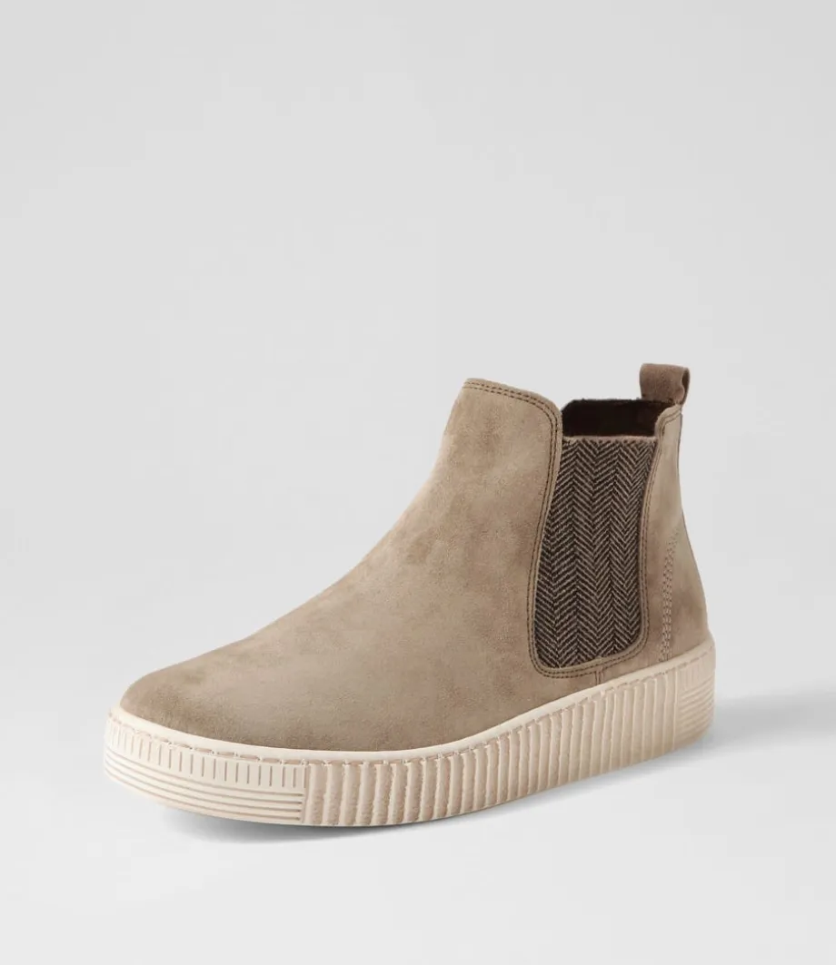 Angels Beige Suede Chelsea Boots<GABOR Hot