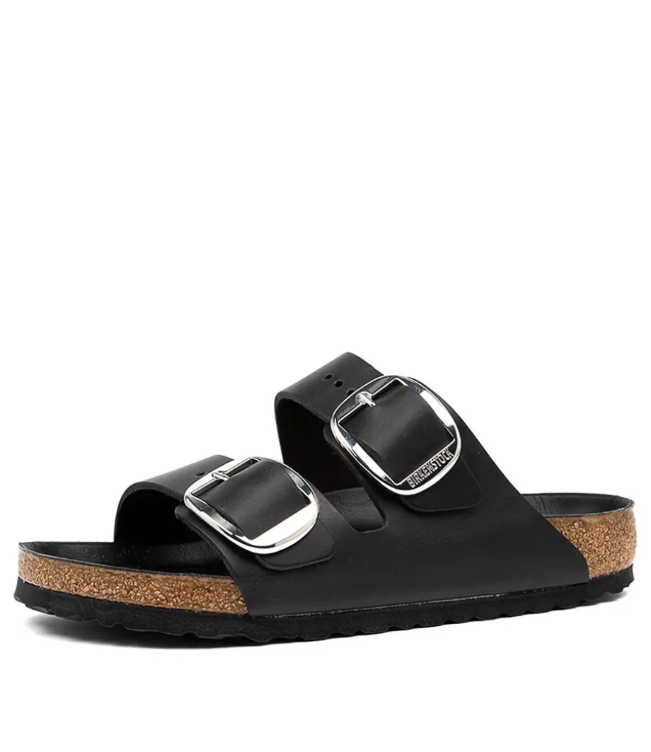 Arizona Big Buckle Black Oiled Leather<BIRKENSTOCK Best