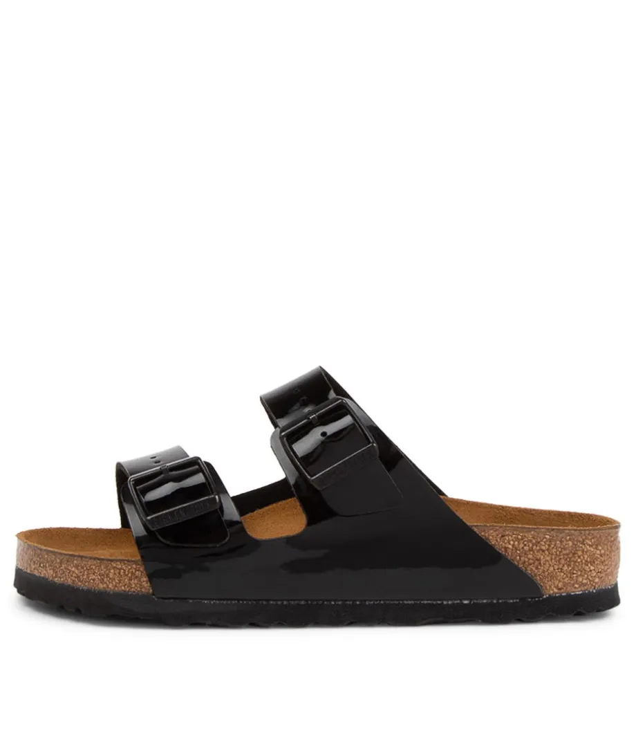Arizona Black Patent Birko-Flor Slides<BIRKENSTOCK Discount