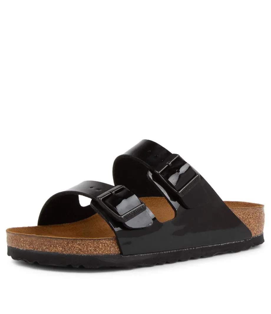 Arizona Black Patent Birko-Flor Slides<BIRKENSTOCK Discount