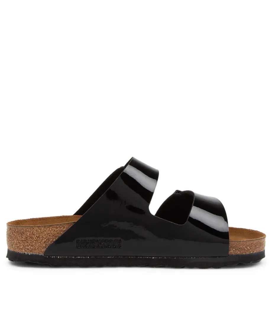 arizona_black_patent_birkoflor_slides_3.webp Arizona Black Patent Birko-Flor Slides<BIRKENSTOCK Discount