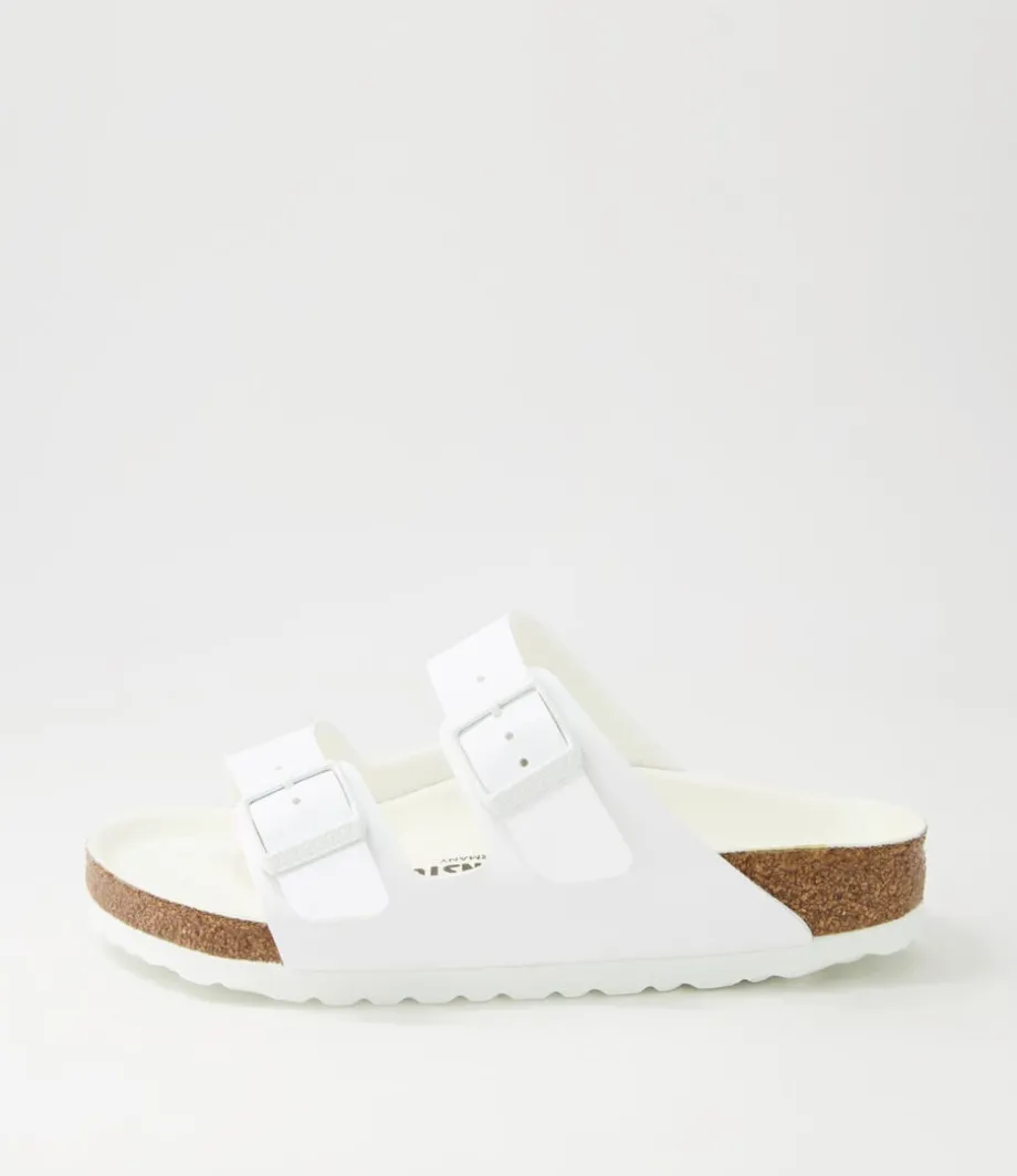 Arizona Semi Exq White Birkoflor Slides<BIRKENSTOCK Fashion