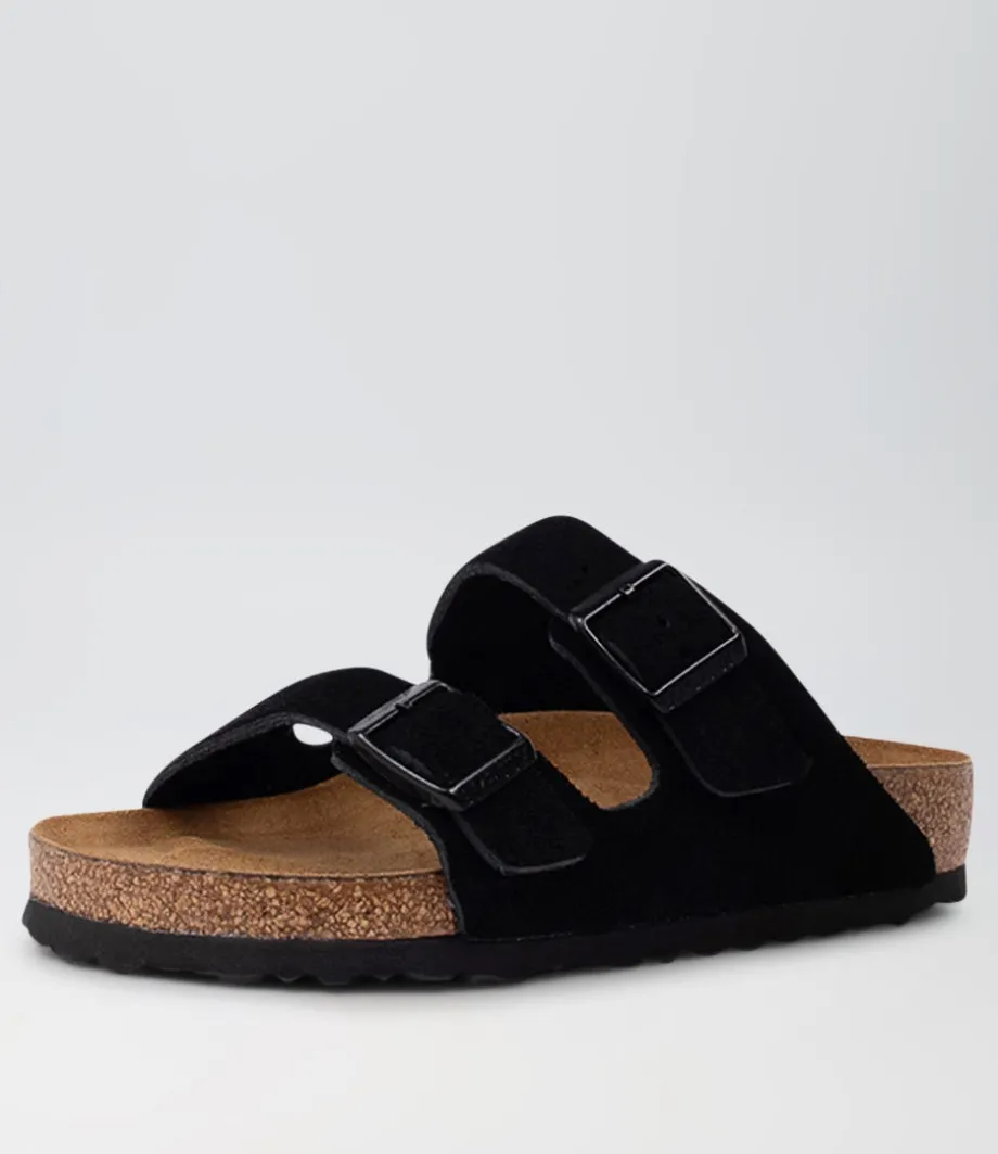 Arizona Sfb Black Suede Slides<BIRKENSTOCK Best Sale