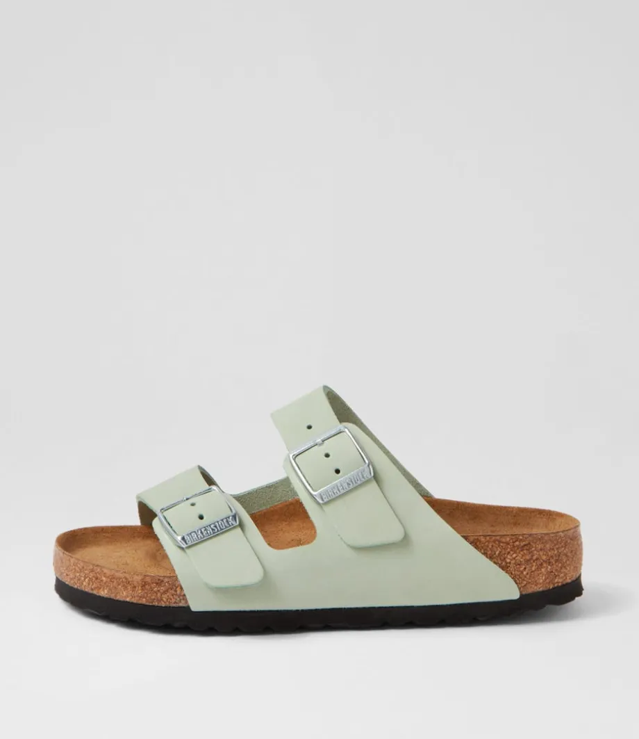Arizona Sfb Matcha Nubuck Slides<BIRKENSTOCK Discount