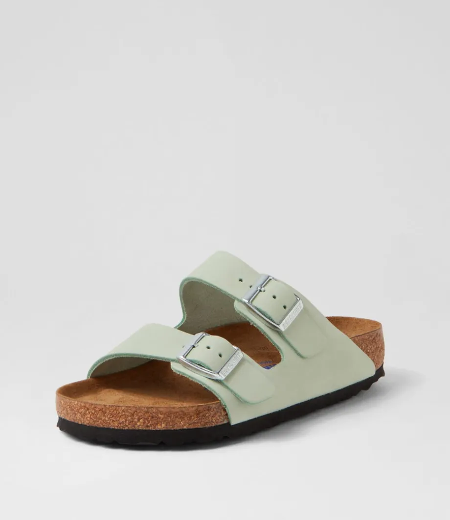 Arizona Sfb Matcha Nubuck Slides<BIRKENSTOCK Discount
