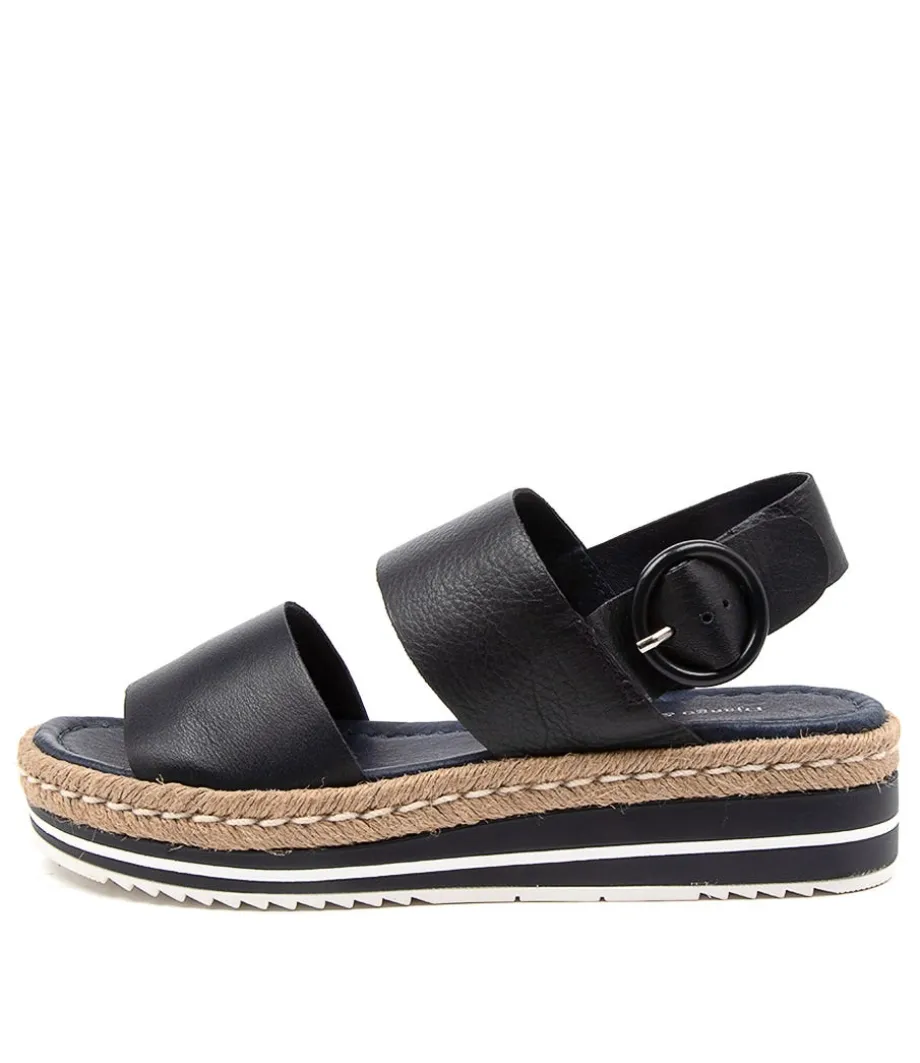 Atha Navy Leather<DJANGO & JULIETTE Online