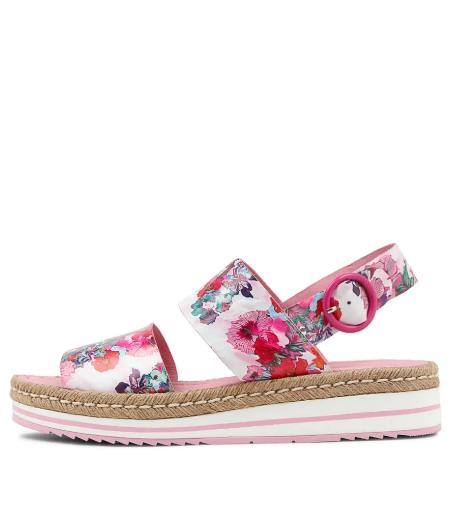 Atha Poppy Print Leather Espadrilles<DJANGO & JULIETTE Hot