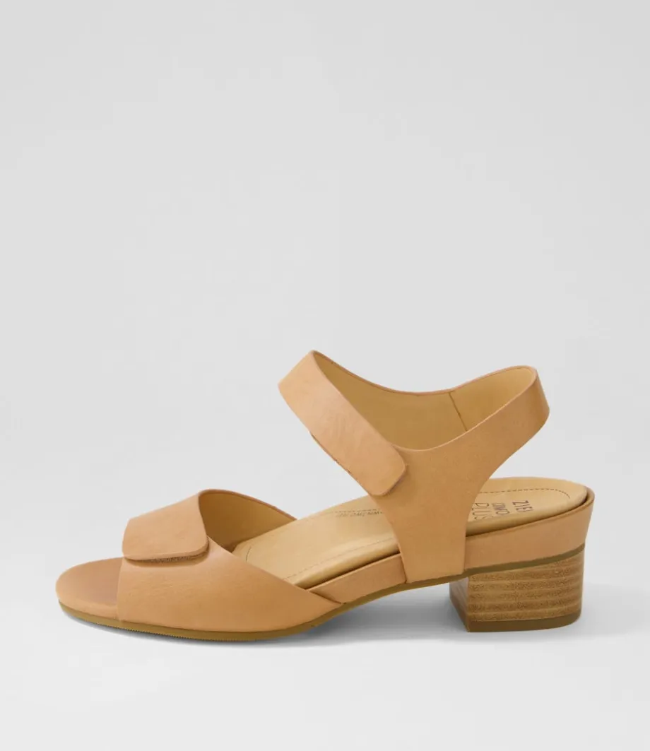 Ava Xw Cappuccino Leather Sandals<ZIERA Fashion