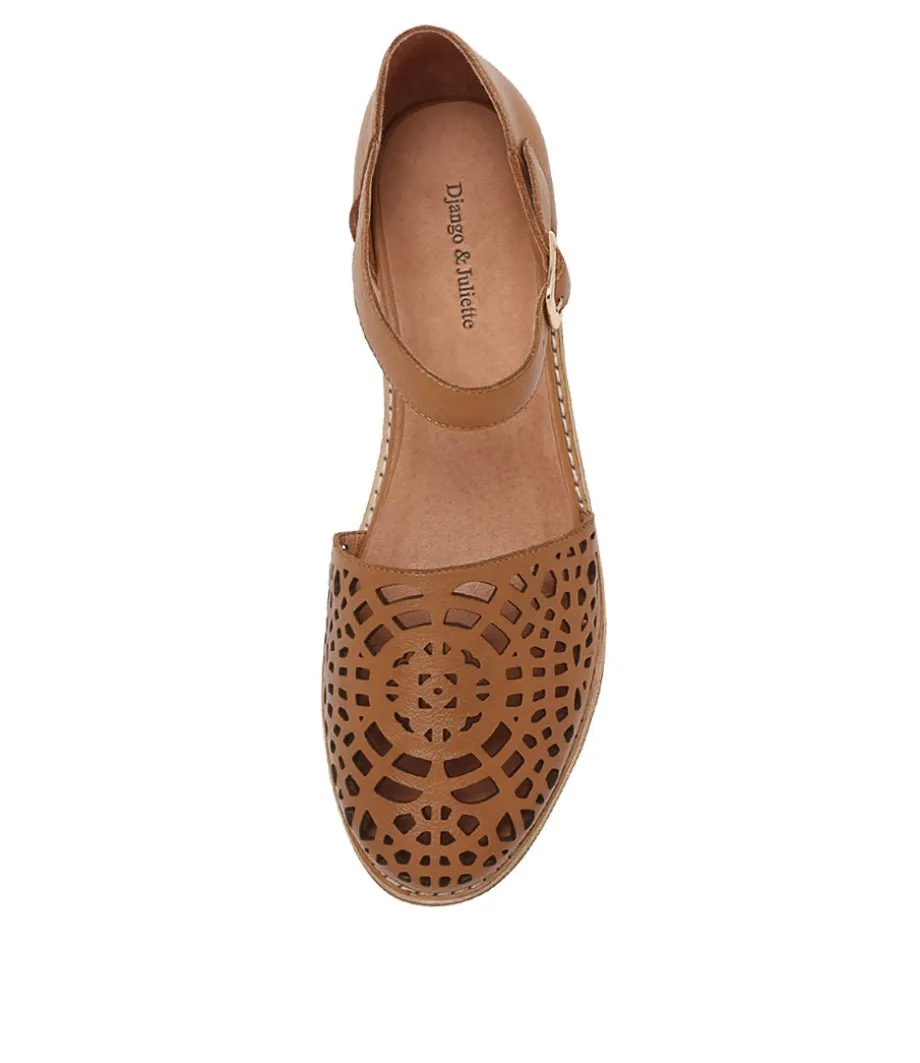 averate_tan_leather_flat_shoes_4.webp Averate Tan Leather Flat Shoes<DJANGO & JULIETTE Discount