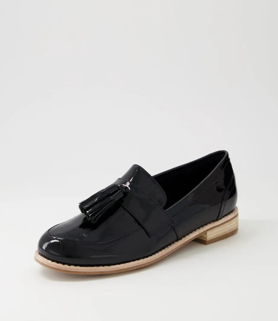 Aydin Black Patent Leather Loafers<DJANGO & JULIETTE Sale