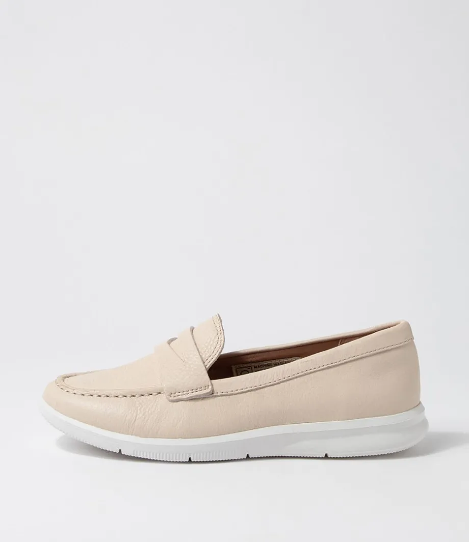 Ayva Washable Penny Vanilla Leather Loafers<ROCKPORT Best
