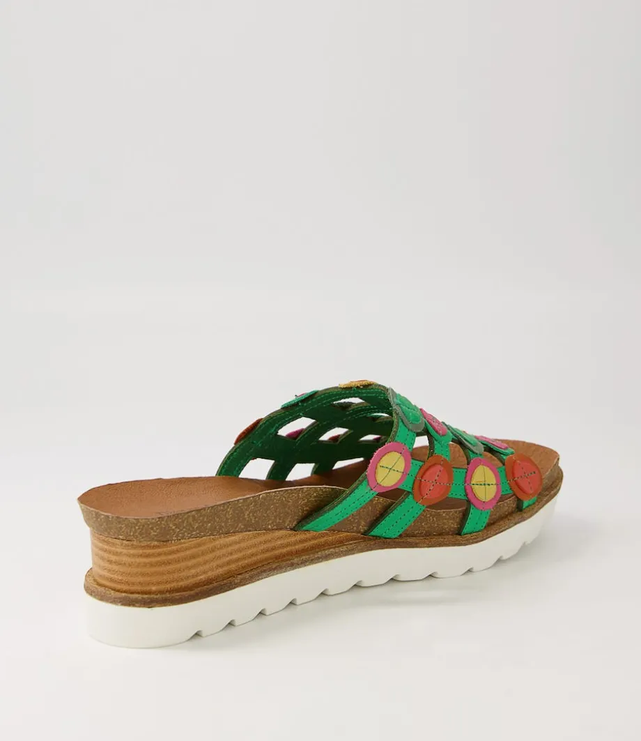 badabing_spearmint_bright_multi_leather_mukes_2.webp Badabing Spearmint Bright Multi Leather Mukes<DJANGO & JULIETTE Store