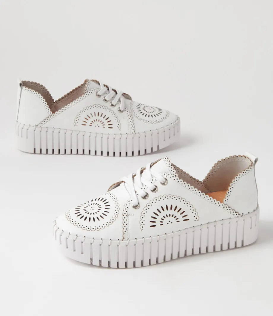bafia_white_leather_sneakers_4.webp Bafia White Leather Sneakers<DJANGO & JULIETTE Discount