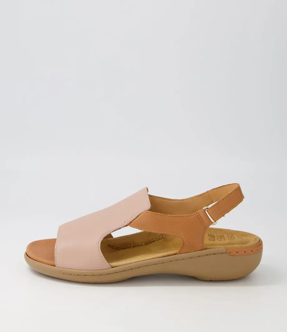 Balinto W Blush Tan Leather Sandals<ZIERA Best Sale