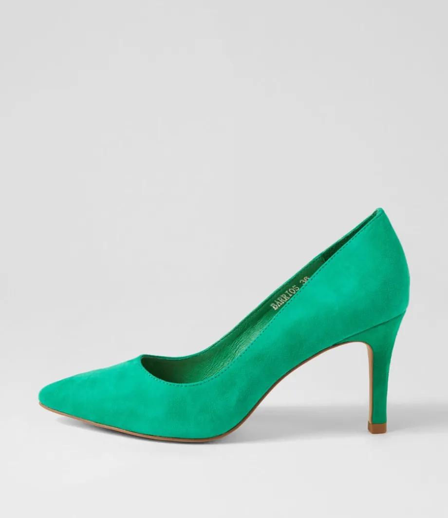 Barrios New Emerald Suede Heels<TOP END Clearance