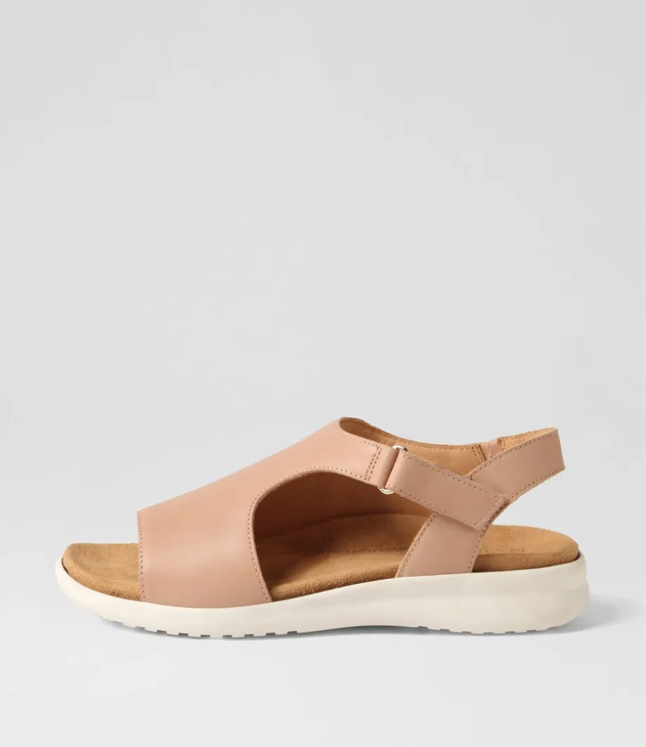 Basma Xw Cafe White Leather Sandals<ZIERA Shop