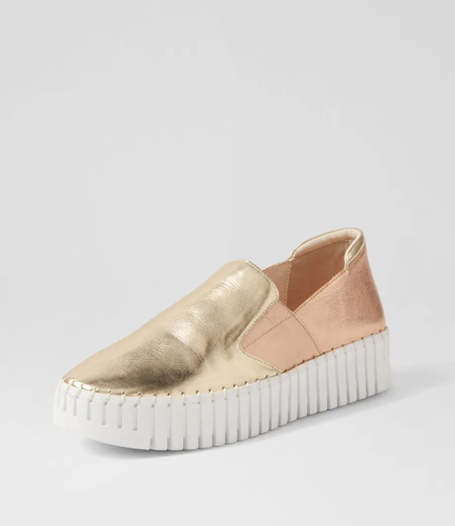 Becca Pale Gold Champagne Crush Multi Sneakers<DJANGO & JULIETTE Cheap