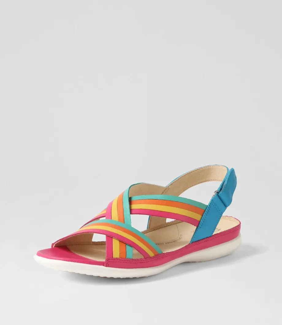 Bellmont W Bright Multi Leather Sandals<ZIERA Cheap