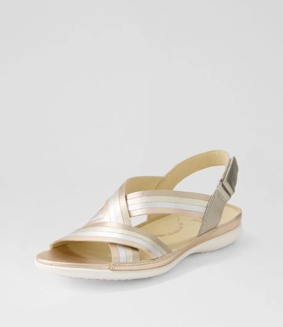 Bellmont W Metallic Multi Leather Sandals<ZIERA Shop