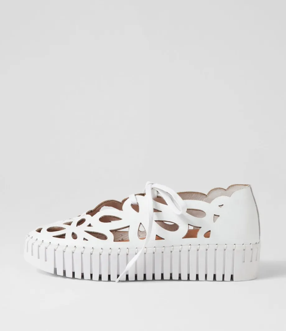 Bello White Leather Sneakers<DJANGO & JULIETTE Best