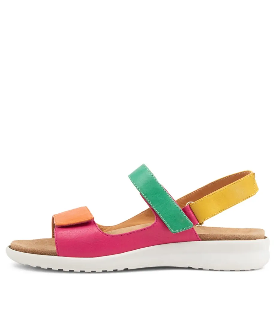 Benji Xw Bright Multi Leather Sandals<ZIERA New