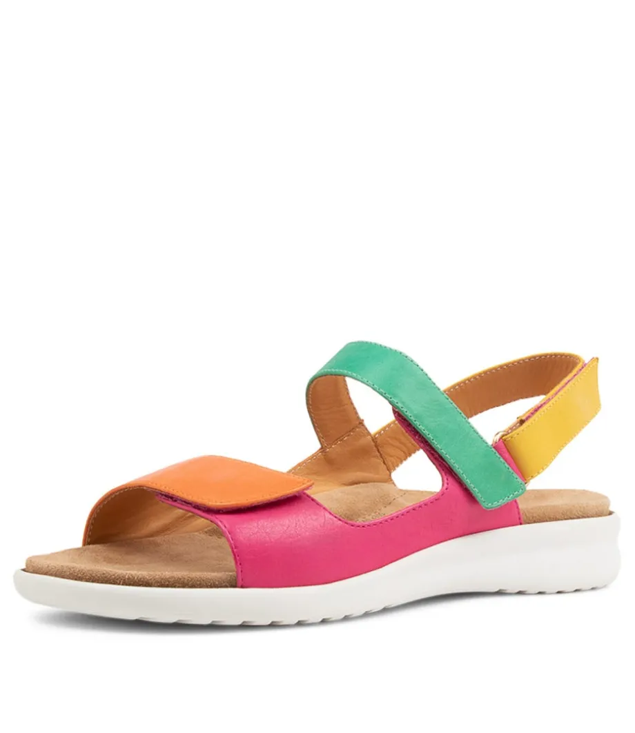 Benji Xw Bright Multi Leather Sandals<ZIERA New