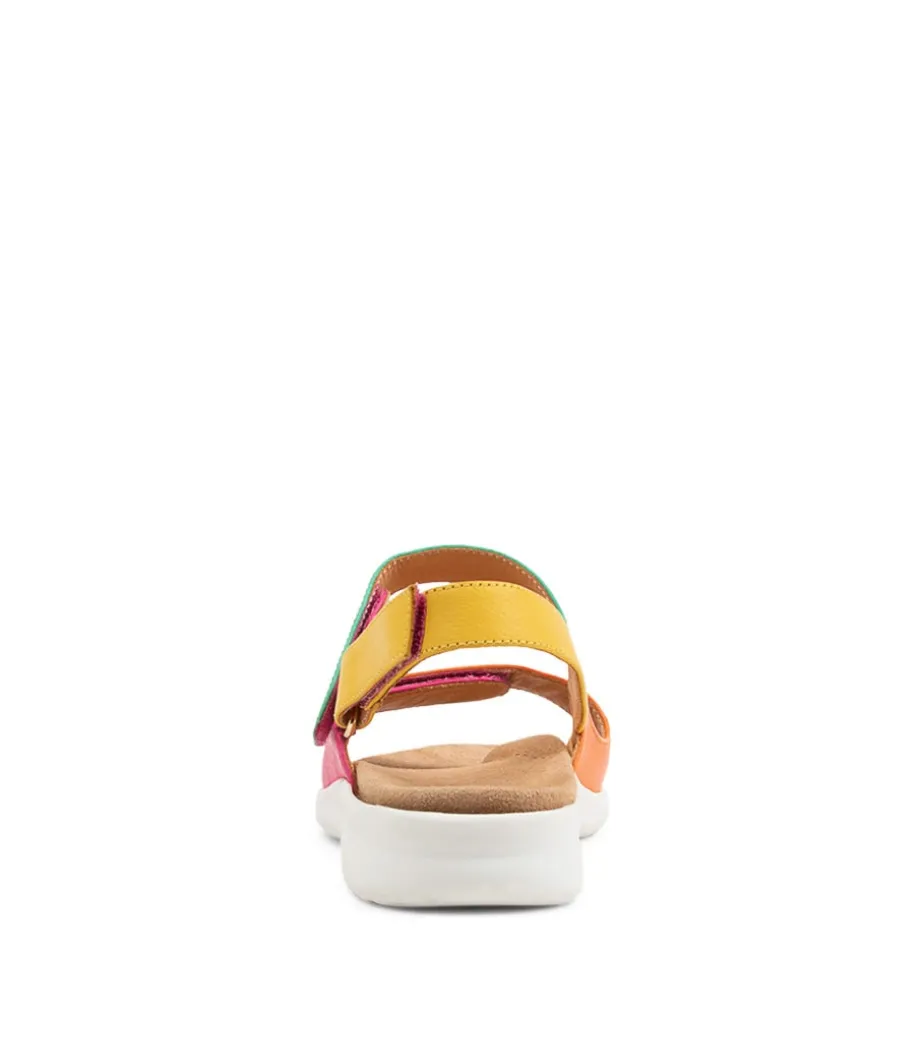 benji_xw_bright_multi_leather_sandals_2.webp Benji Xw Bright Multi Leather Sandals<ZIERA New