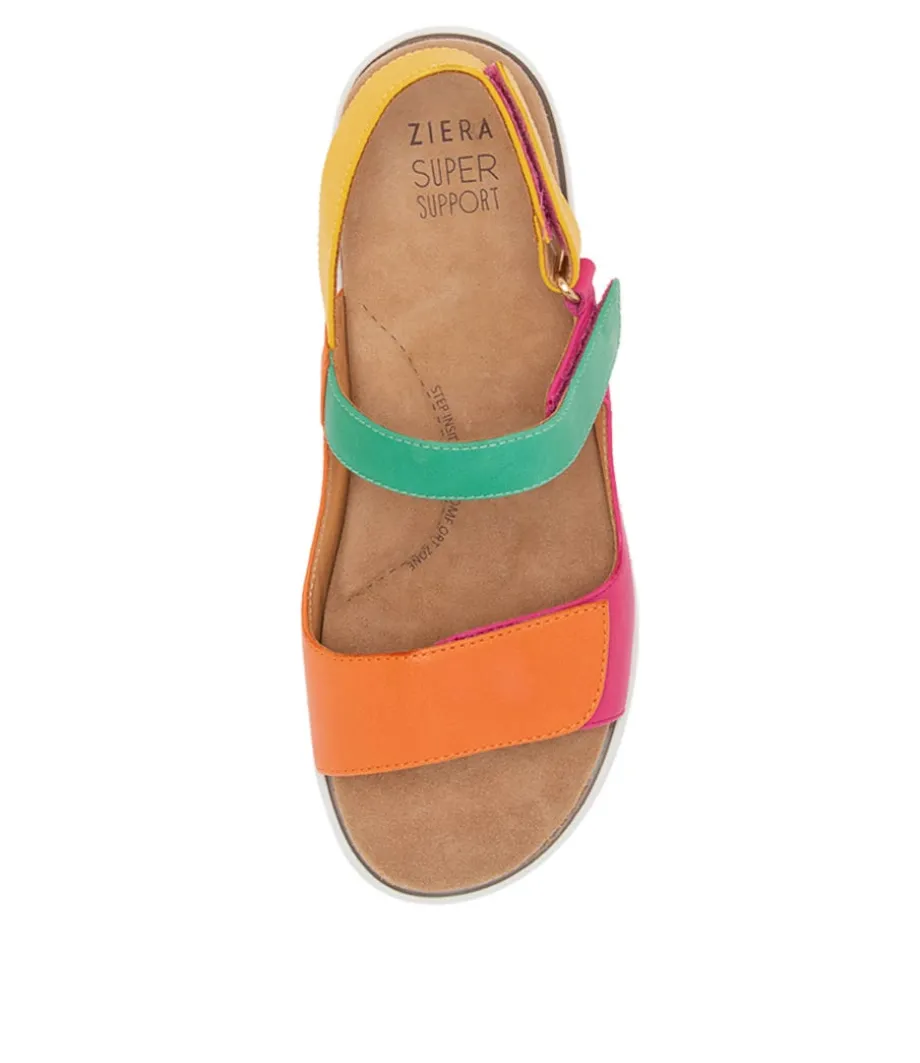 benji_xw_bright_multi_leather_sandals_4.webp Benji Xw Bright Multi Leather Sandals<ZIERA New