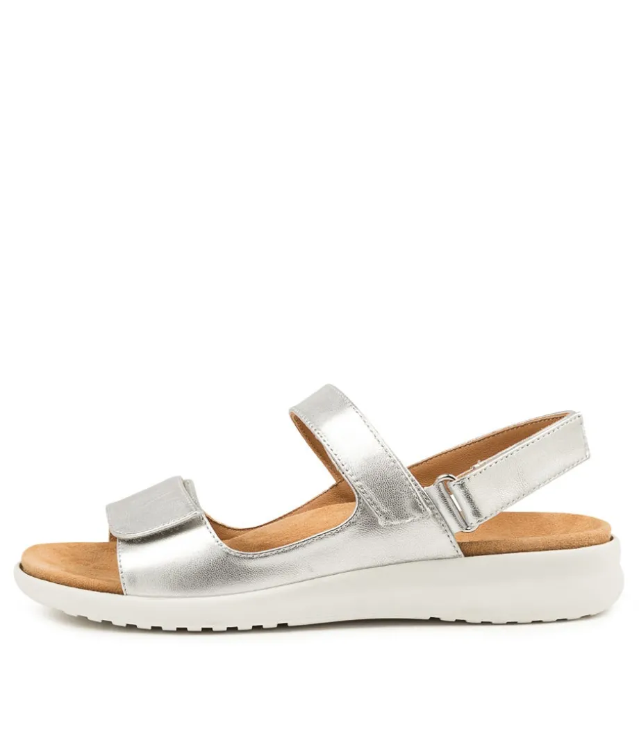 Benji Xw Silver-Wht Leath<ZIERA Hot