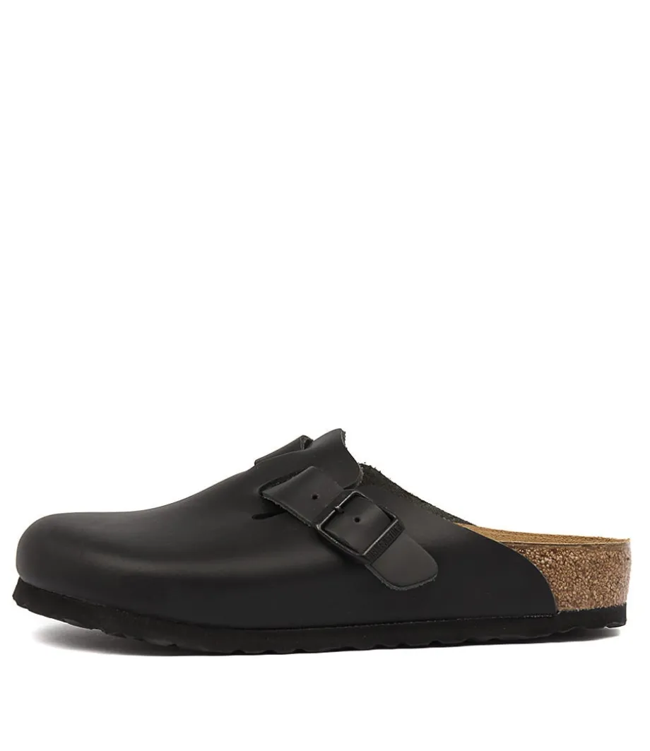 Boston Black Smooth Leather<BIRKENSTOCK Cheap