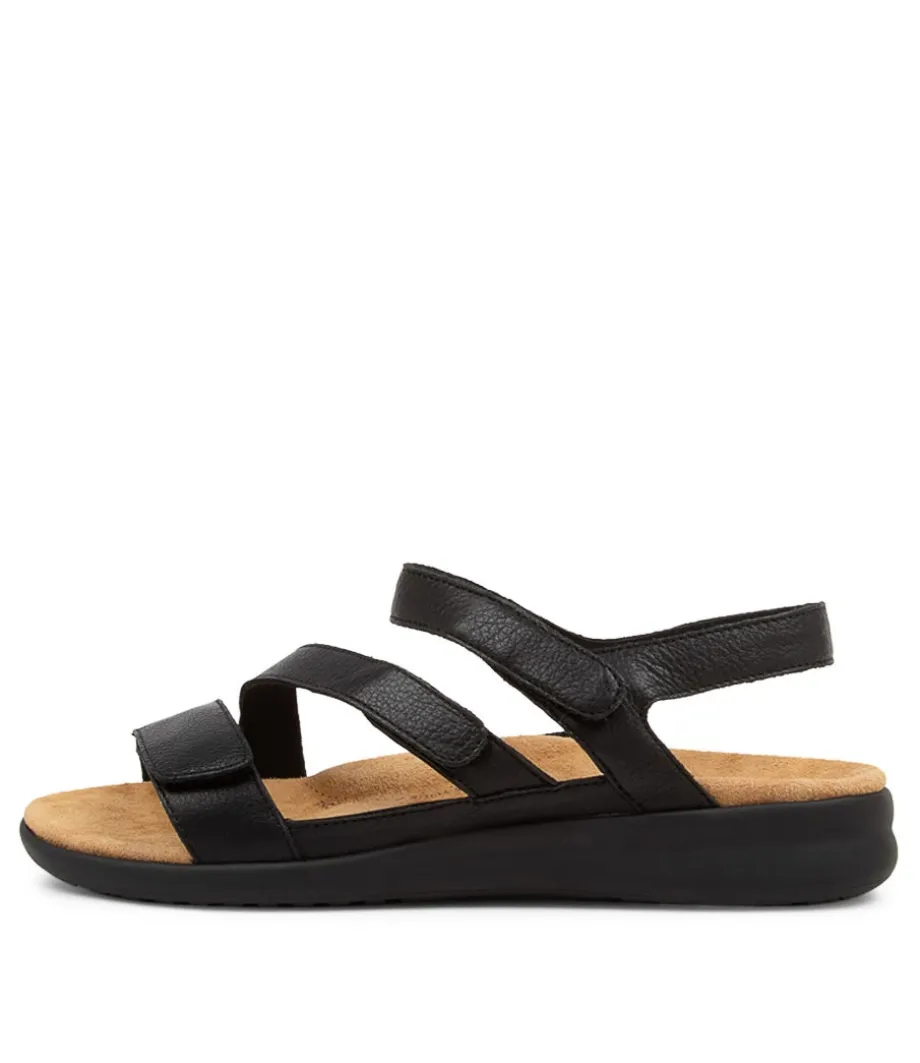 Boyde Xw Black Leather Sandals Bs<ZIERA Online