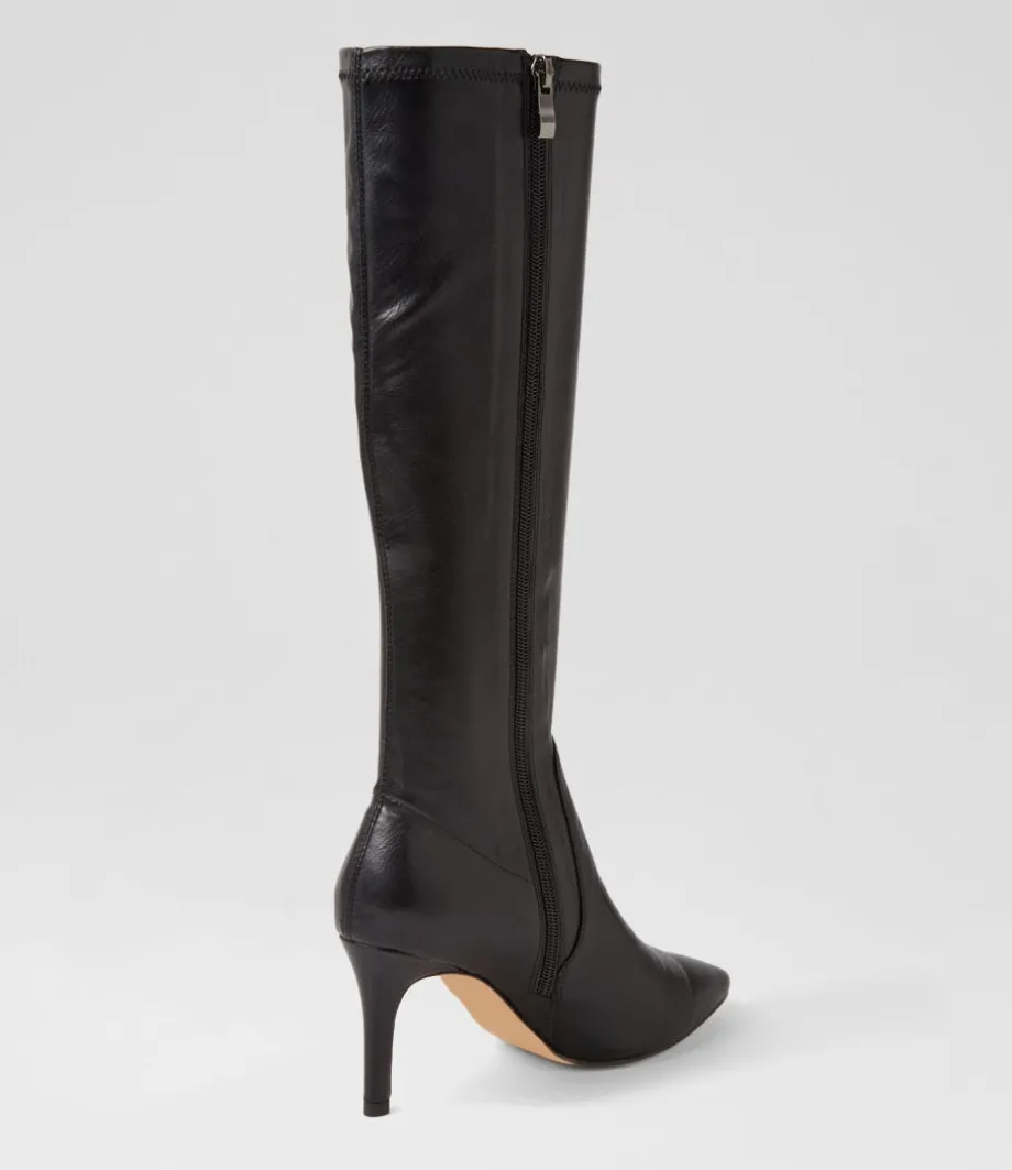 boydy_black_stretch_smooth_knee_high_boots_2.webp Boydy Black Stretch Smooth Knee High Boots<TOP END Cheap