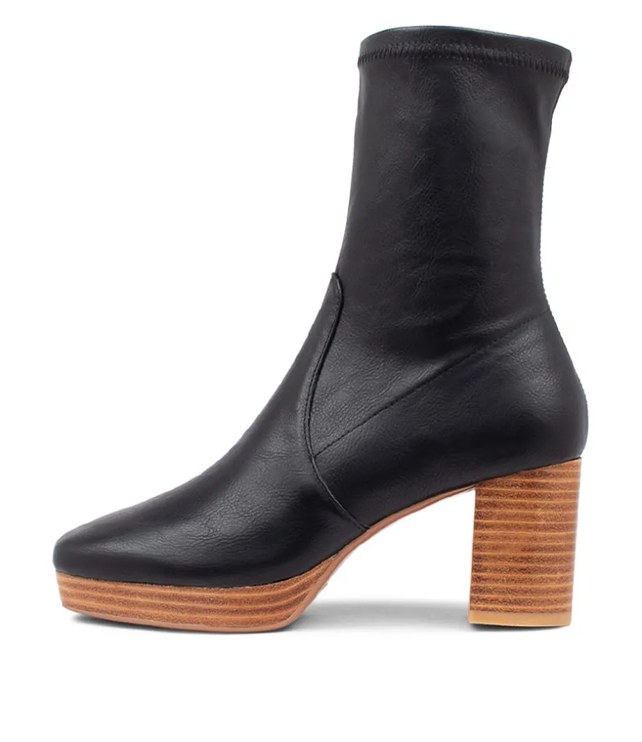 Brave Black Stretch Ankle Boots<MOLLINI Shop