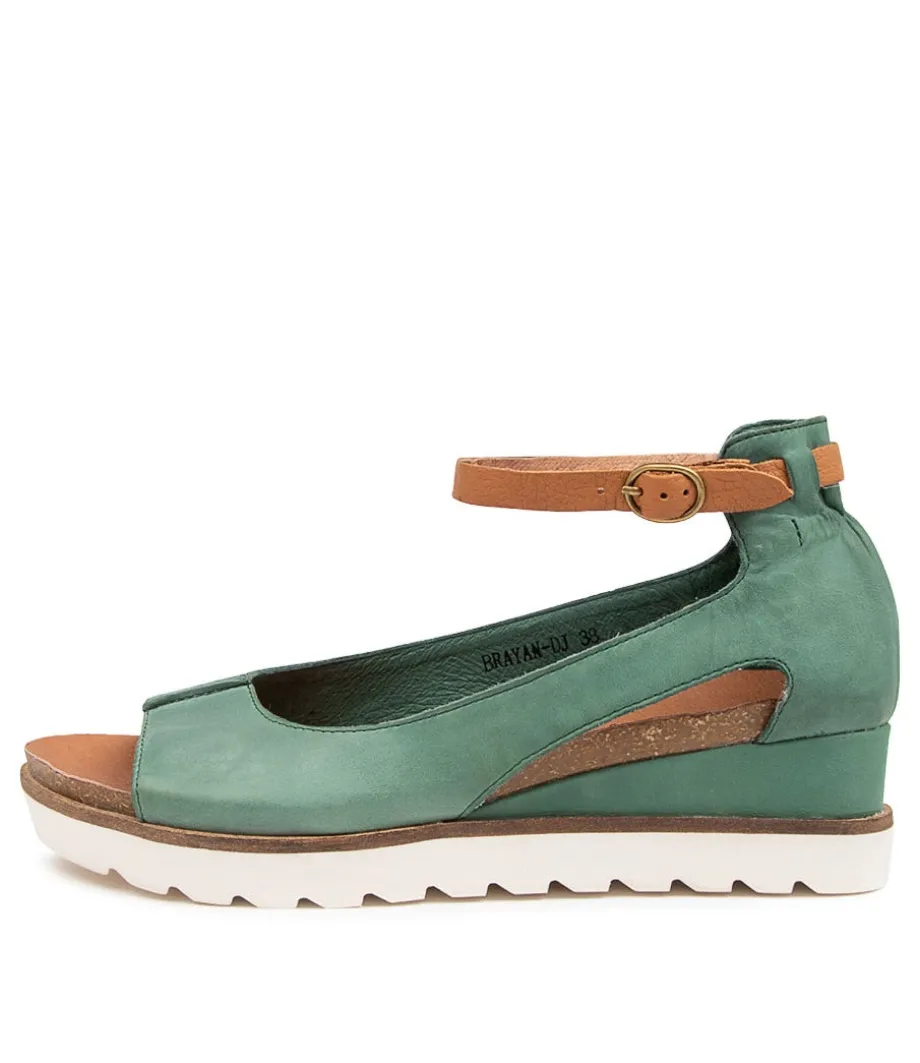 Brayan Ocean Dark Tan Leather Sandals<DJANGO & JULIETTE Best