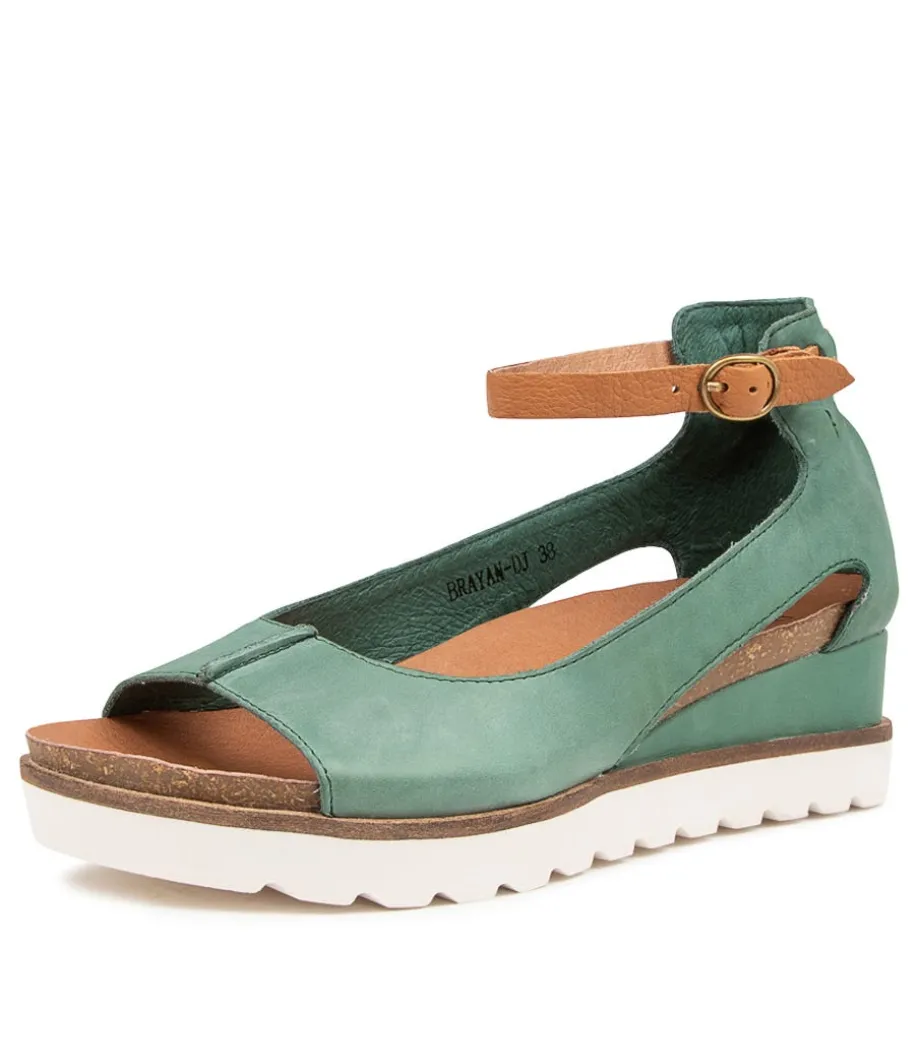 Brayan Ocean Dark Tan Leather Sandals<DJANGO & JULIETTE Best