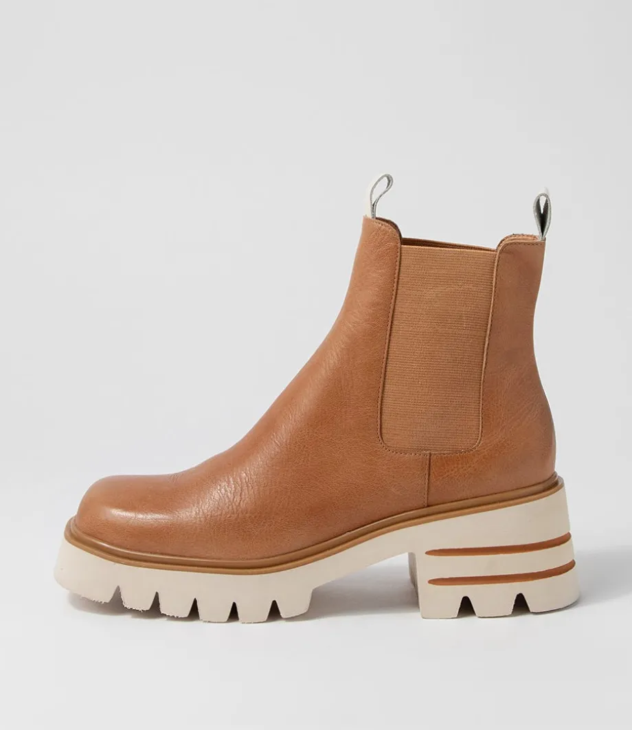 Breda Tan Vanilla Box Leather Chelsea Boots<DJANGO & JULIETTE Outlet