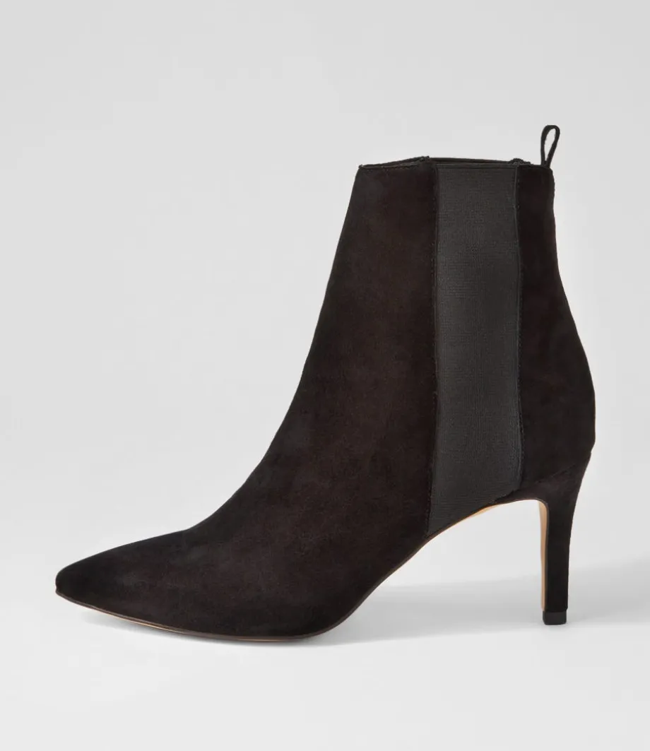 Bryann Black Suede Elastic Chelsea Boots<TOP END Flash Sale